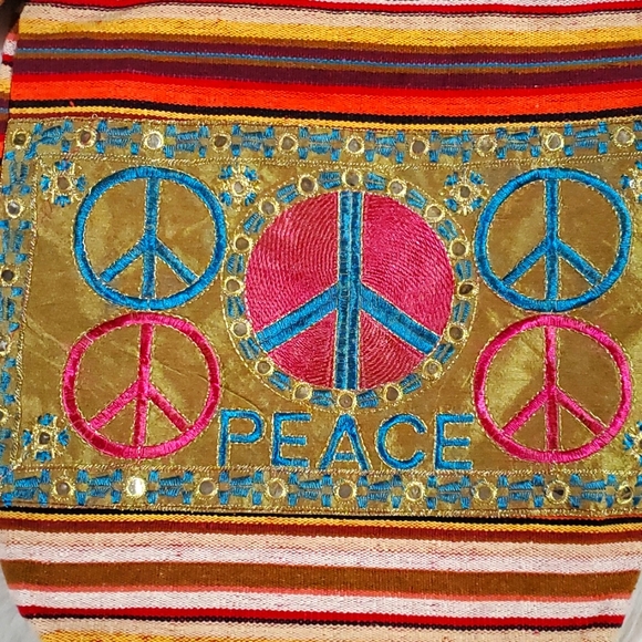 Bohemian PEACE crossbody bag - Picture 2 of 6